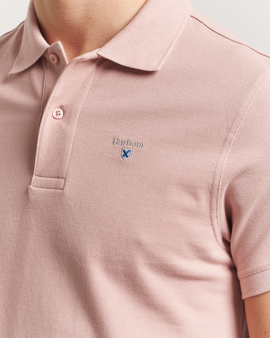 Herr | Pikéer | Barbour Lifestyle | Sports Polo Pink Mist