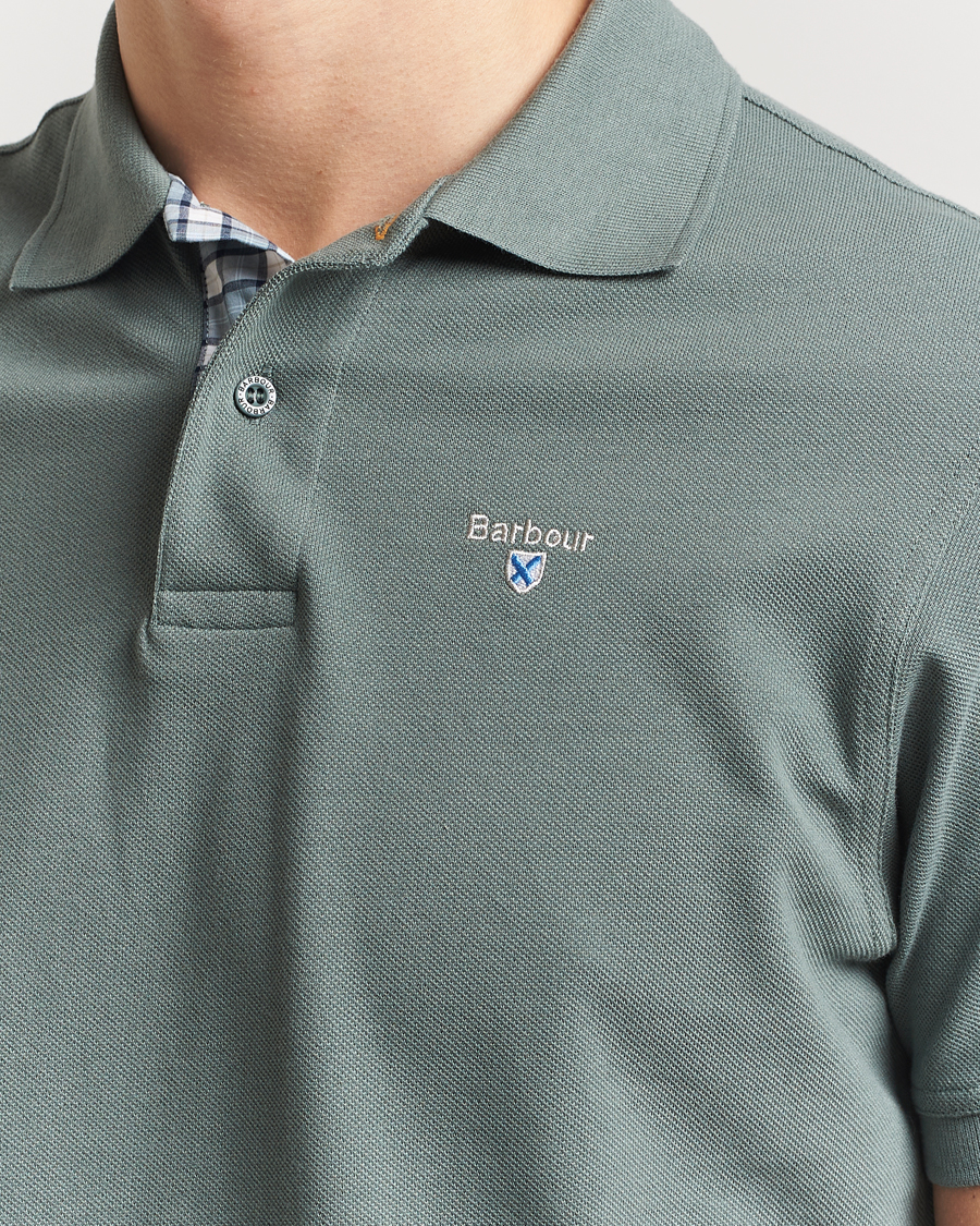 Herr | Pikéer | Barbour Lifestyle | Tartan Pique Polo Vintage Teal