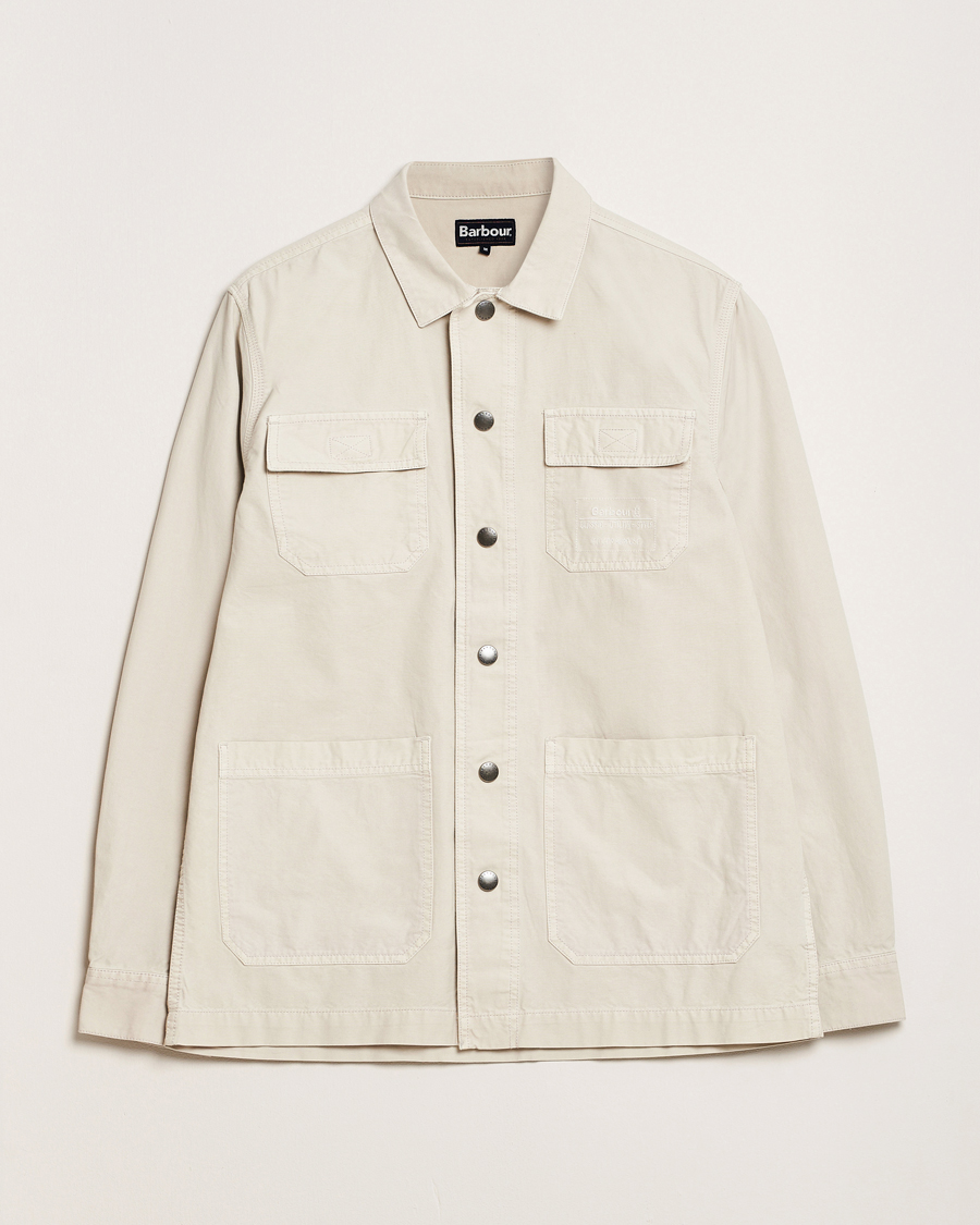 Herr | Skjortor | Barbour Lifestyle | Grindle Cargo Relaxed Overshirt Oatmeal