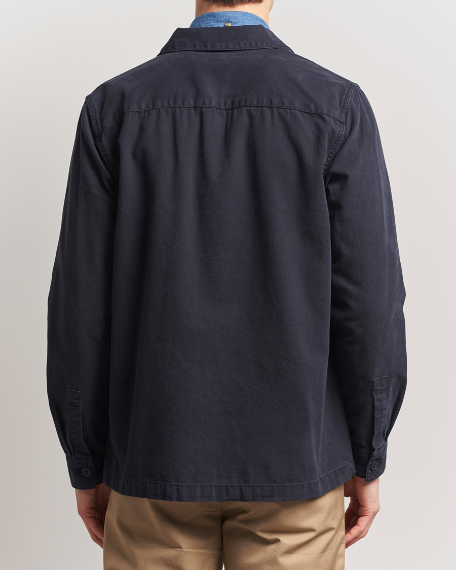 Herr | Skjortor | Barbour Lifestyle | Washed Cotton Overshirt Navy