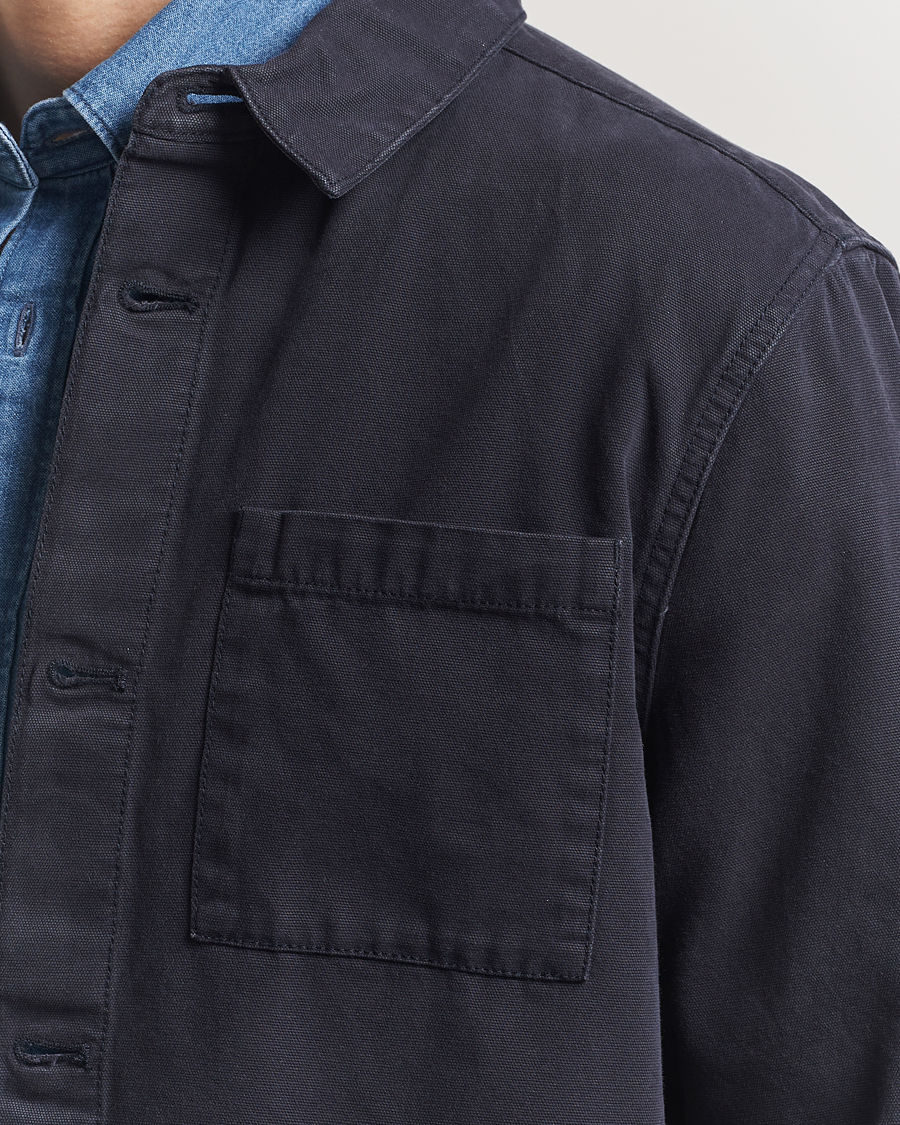 Herr | Skjortor | Barbour Lifestyle | Washed Cotton Overshirt Navy