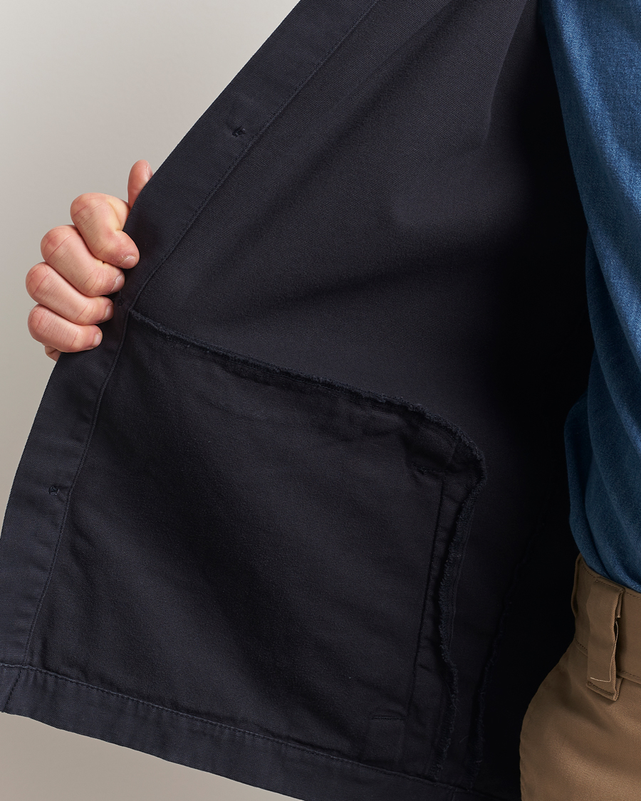 Herr | Skjortor | Barbour Lifestyle | Washed Cotton Overshirt Navy