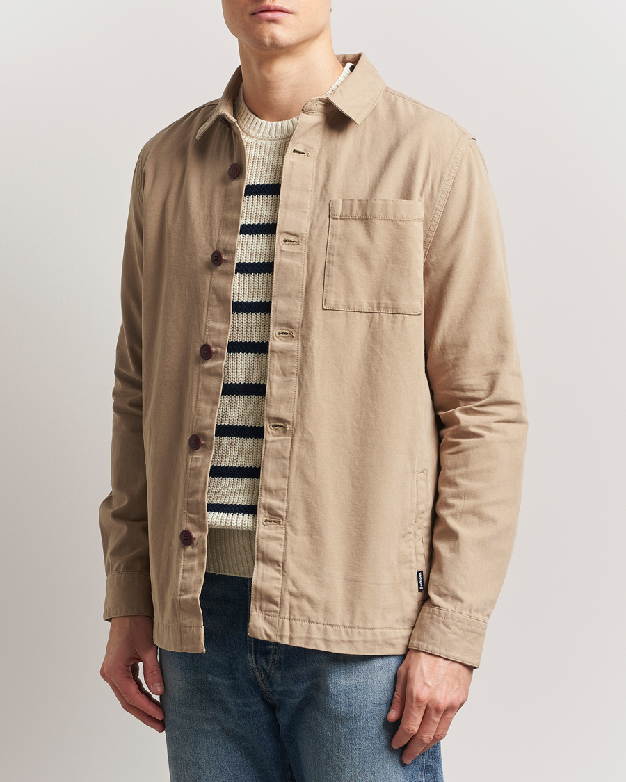 Herr | Skjortor | Barbour Lifestyle | Washed Cotton Overshirt Washed Stone