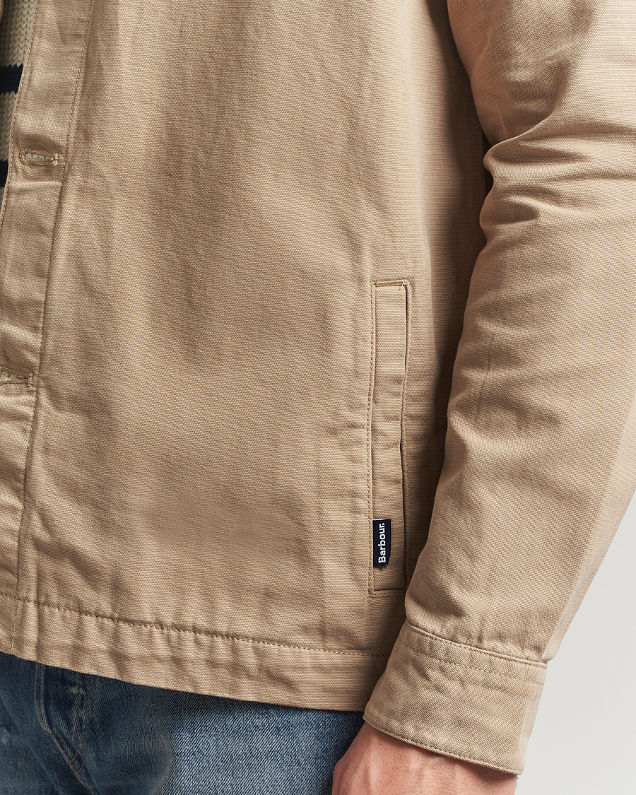 Herr | Skjortor | Barbour Lifestyle | Washed Cotton Overshirt Washed Stone