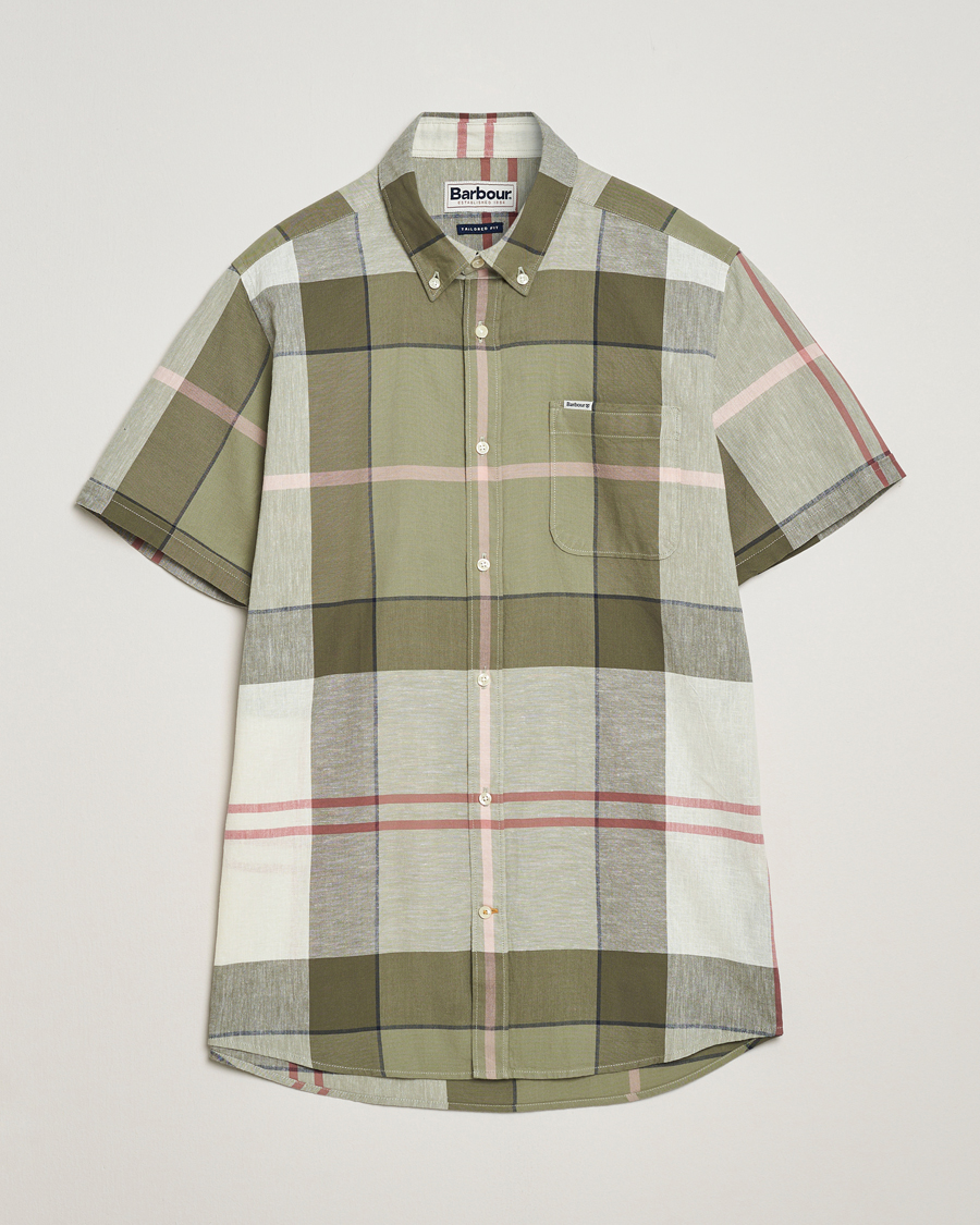 Herr | Skjortor | Barbour Lifestyle | Douglas Short Sleeve Shirt Glenmore Olive