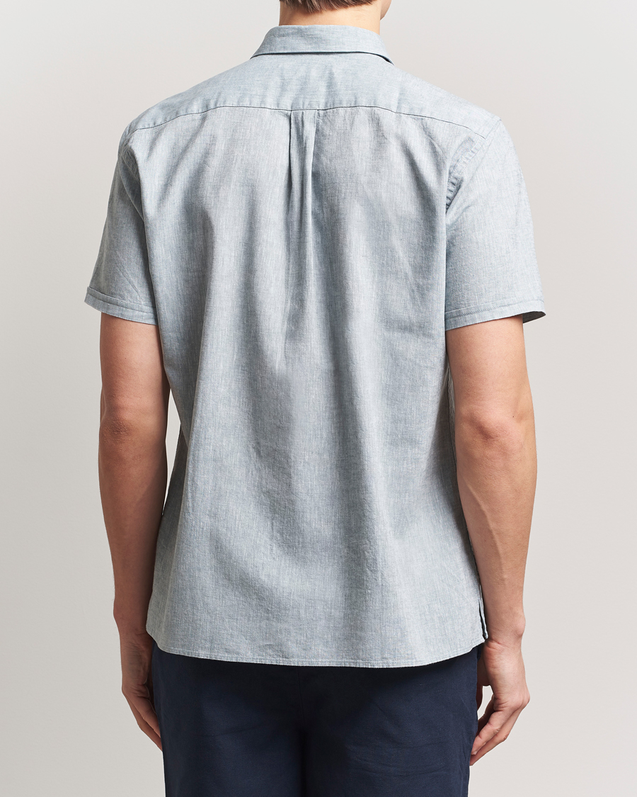 Herr | Skjortor | Barbour Lifestyle | Nelson Short Sleeve Linen/Cotton Shirt Lead