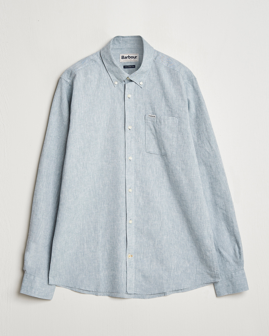 Herr | Skjortor | Barbour Lifestyle | Nelson Linen/Cotton Shirt Lead