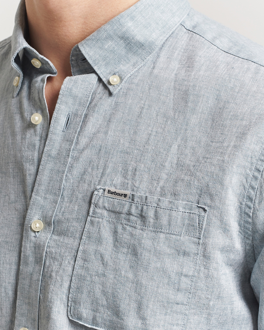 Herr | Skjortor | Barbour Lifestyle | Nelson Linen/Cotton Shirt Lead