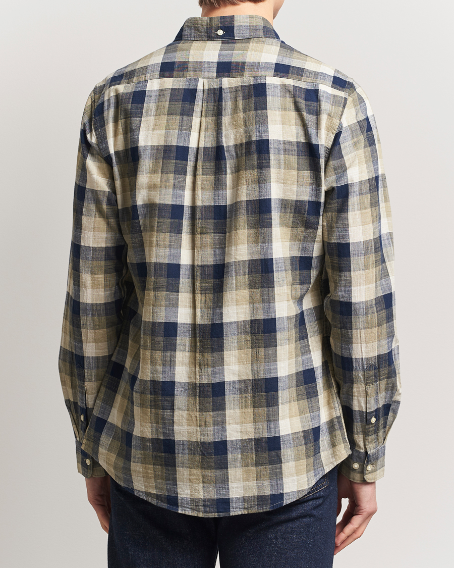 Herr | Skjortor | Barbour Lifestyle | Hillroad Tailored Checked Cotton Shirt Olive