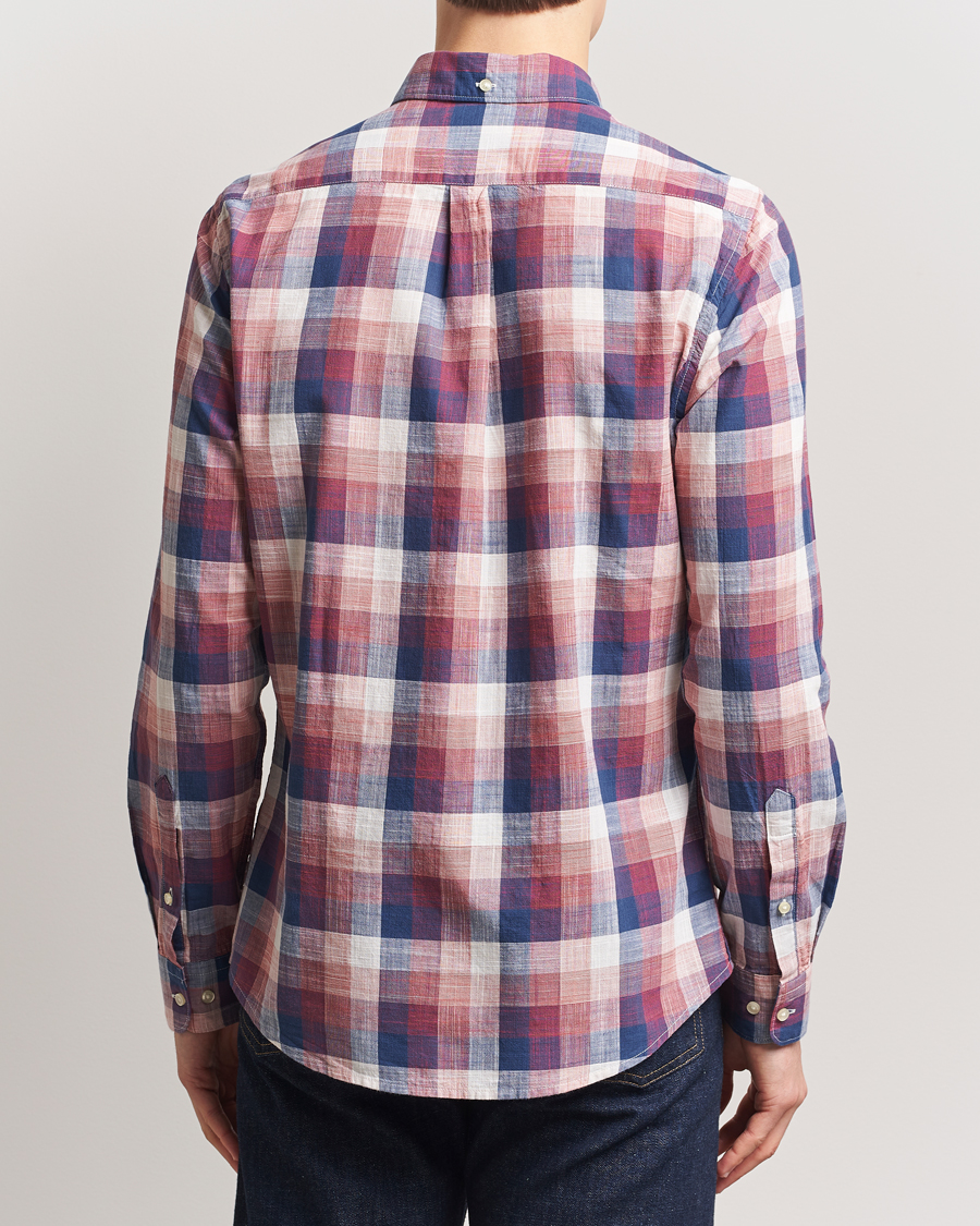 Herr | Skjortor | Barbour Lifestyle | Hillroad Tailored Checked Cotton Shirt Red