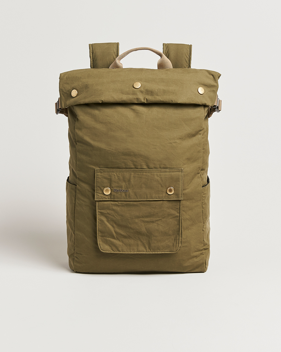 Herr | Väskor | Barbour Lifestyle | Transport Foldover Backpack Dusky Green