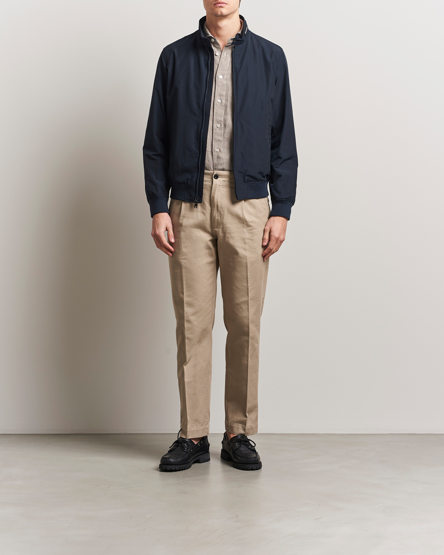 Herr | Jackor | Woolrich | Cruiser Bomber Jacket Melton Blue