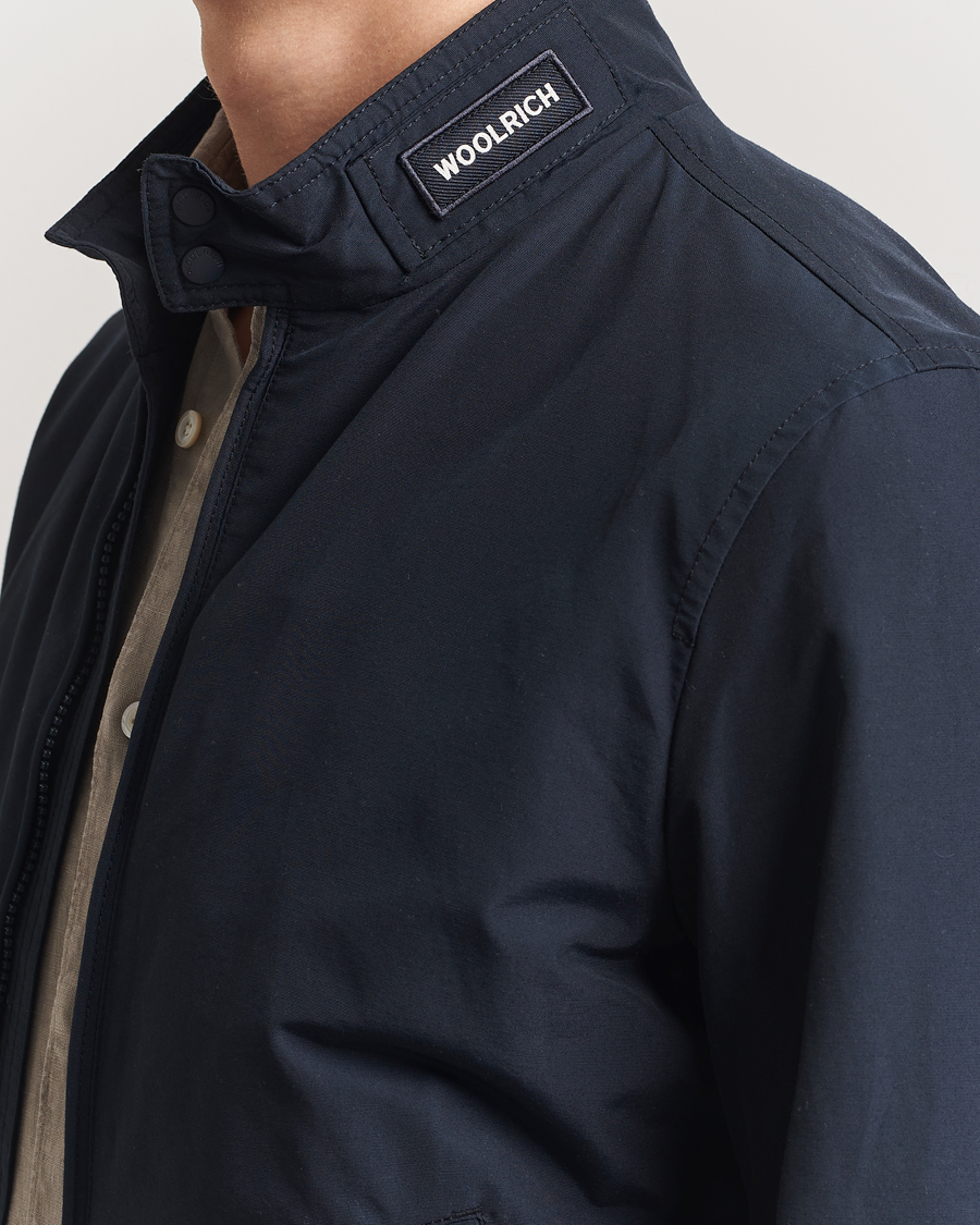 Herr | Jackor | Woolrich | Cruiser Bomber Jacket Melton Blue