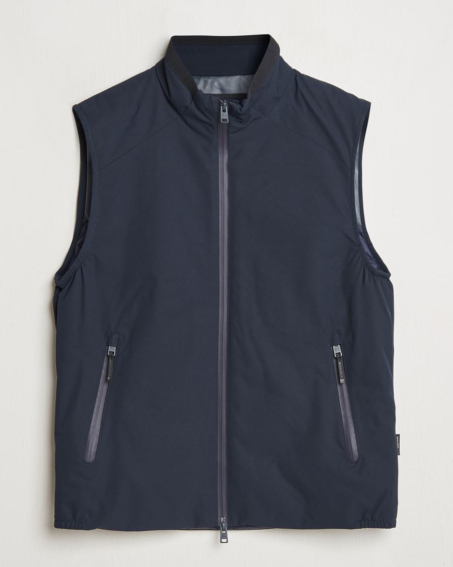 Herr | Västar | Woolrich | Sailing Two Layer Vest Melton Blue