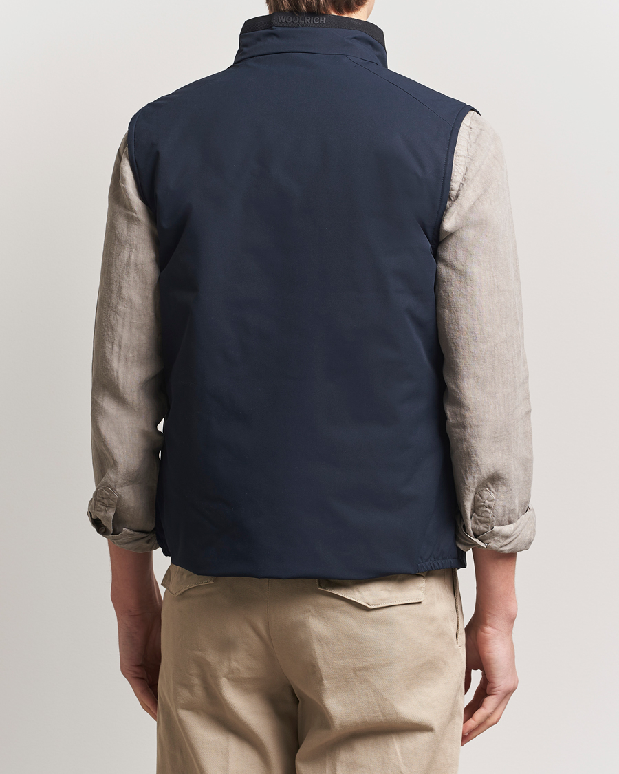 Herr | Jackor | Woolrich | Sailing Two Layer Vest Melton Blue