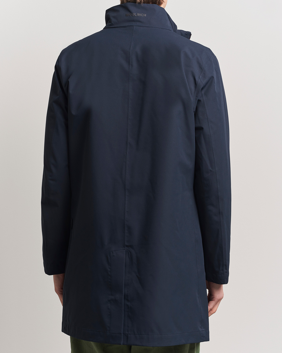 Herr | Jackor | Woolrich | Two Layer 2 in 1 Carcoat Melton Blue