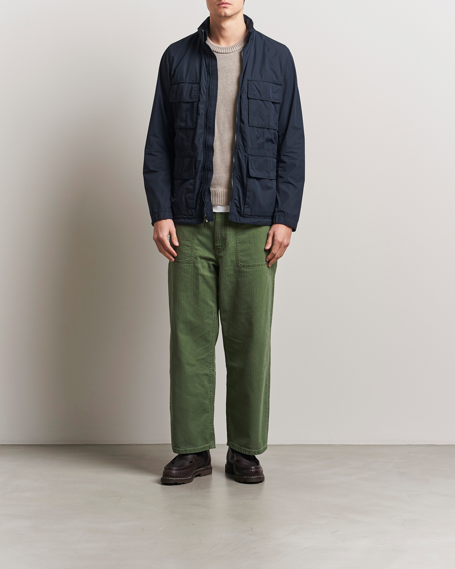 Herr | Jackor | Woolrich | Urban Field Jacket Melton Blue