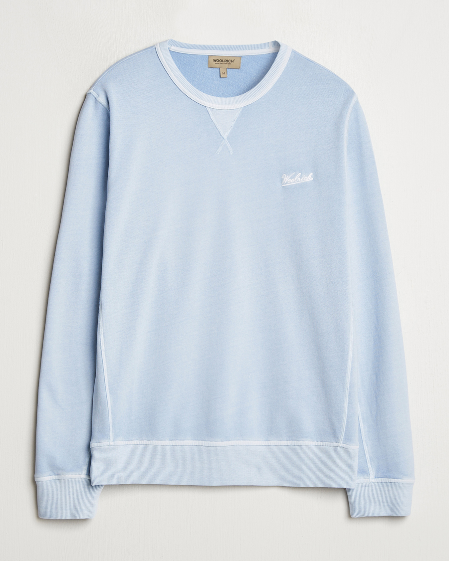 Herr | Tröjor | Woolrich | Garment Dyed Crewneck Flask