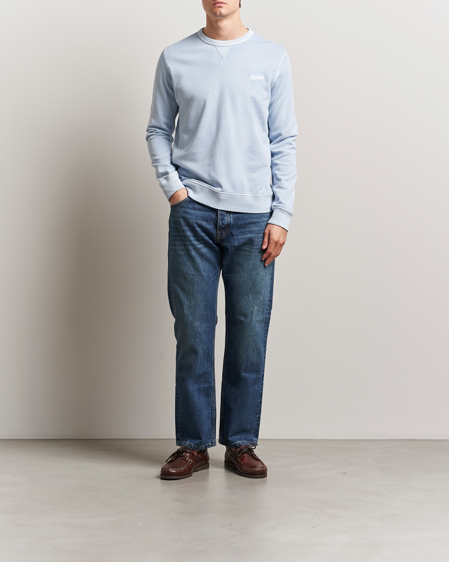 Herr | Tröjor | Woolrich | Garment Dyed Crewneck Flask