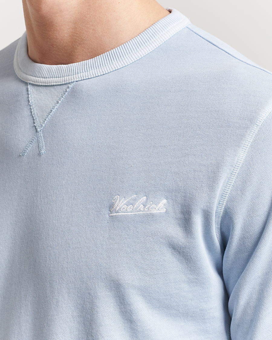 Herr | Tröjor | Woolrich | Garment Dyed Crewneck Flask