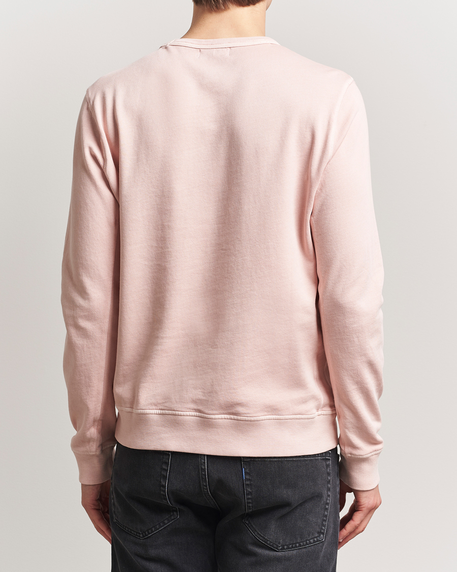Herr | Tröjor | Woolrich | Garment Dyed Crewneck Rose Smoke