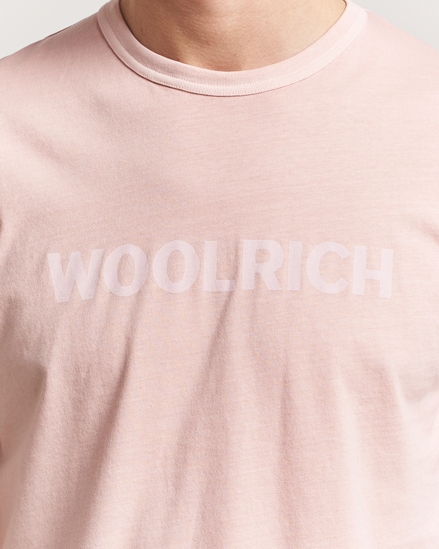 Herr | T-Shirts | Woolrich | Light Garment Dyed T-Shirt Rose Smoke