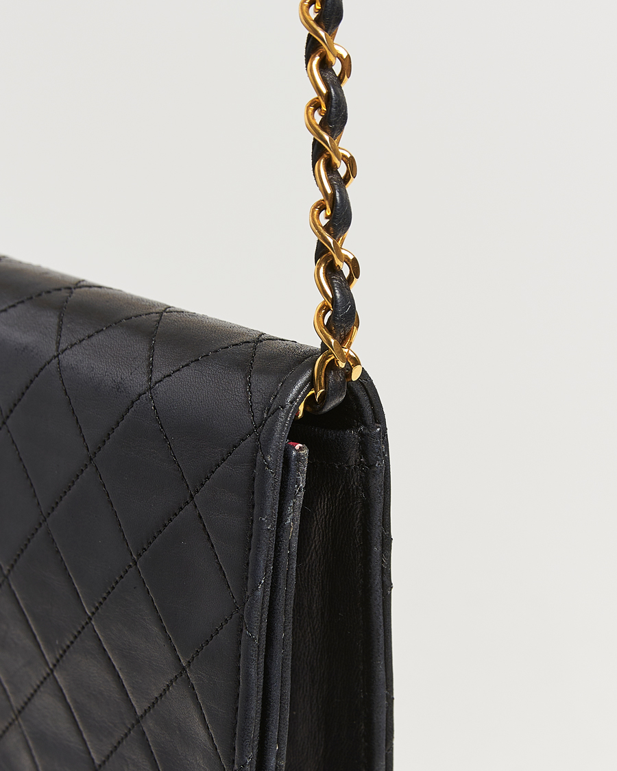 Herr | Chanel Pre-Owned Single Full Flap Chain Shoulder Bag Black | Chanel Pre-Owned | Single Full Flap Chain Shoulder Bag Black