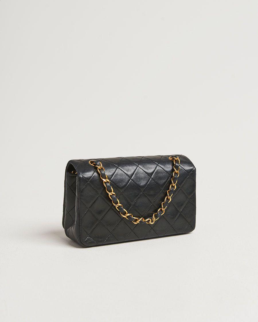 Herr | Chanel Pre-Owned Mini Single Full Flap Bag Black Lambskin | Chanel Pre-Owned | Mini Single Full Flap Bag Black Lambskin