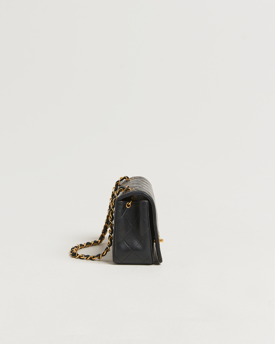 Herr | Chanel Pre-Owned Mini Single Full Flap Bag Black Lambskin | Chanel Pre-Owned | Mini Single Full Flap Bag Black Lambskin