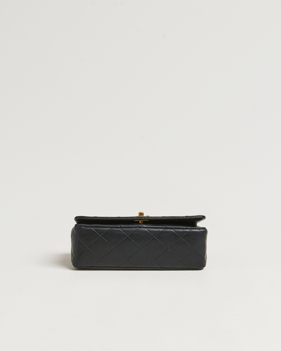 Herr | Chanel Pre-Owned Mini Single Full Flap Bag Black Lambskin | Chanel Pre-Owned | Mini Single Full Flap Bag Black Lambskin