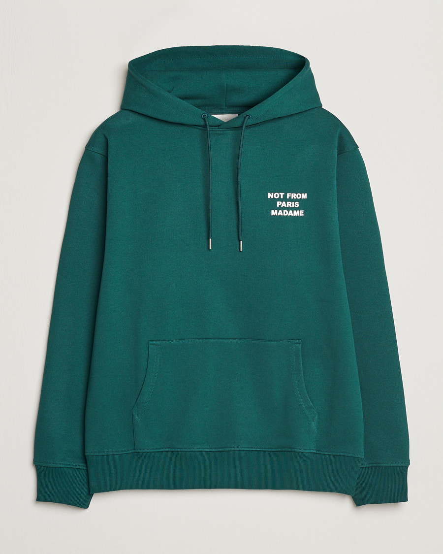 Herr | Tröjor | Drôle de Monsieur | Slogan Hoodie Dark Green