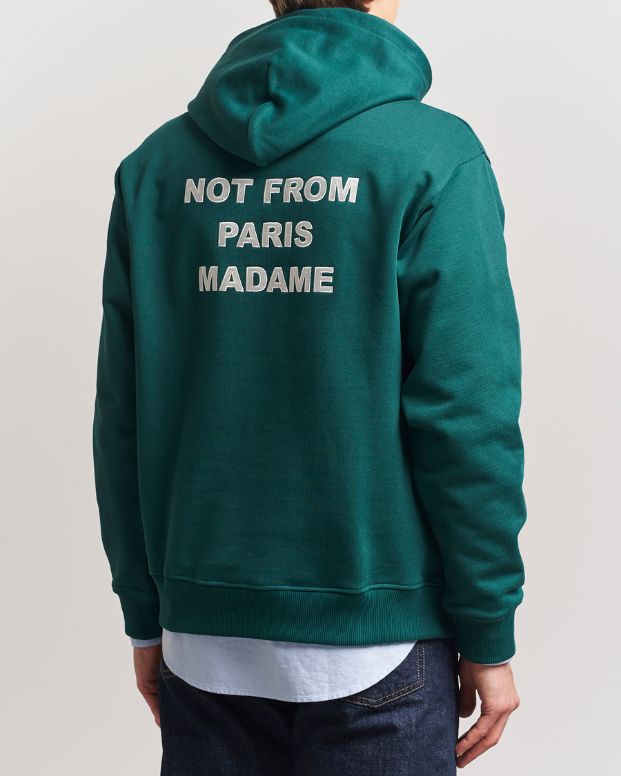 Herr | Tröjor | Drôle de Monsieur | Slogan Hoodie Dark Green