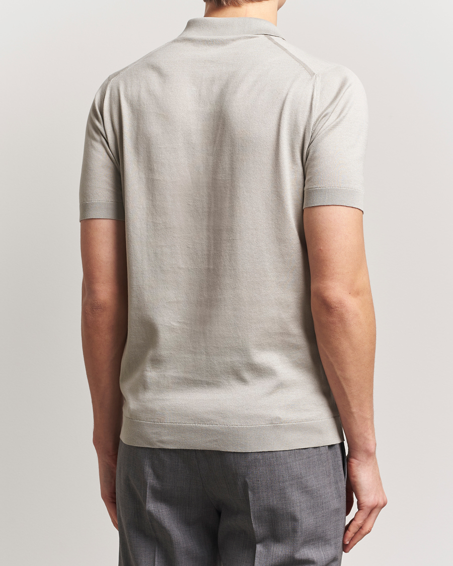 Herr | Pikéer | John Smedley | Adrian Slim Fit Sea Island Polo Parchment