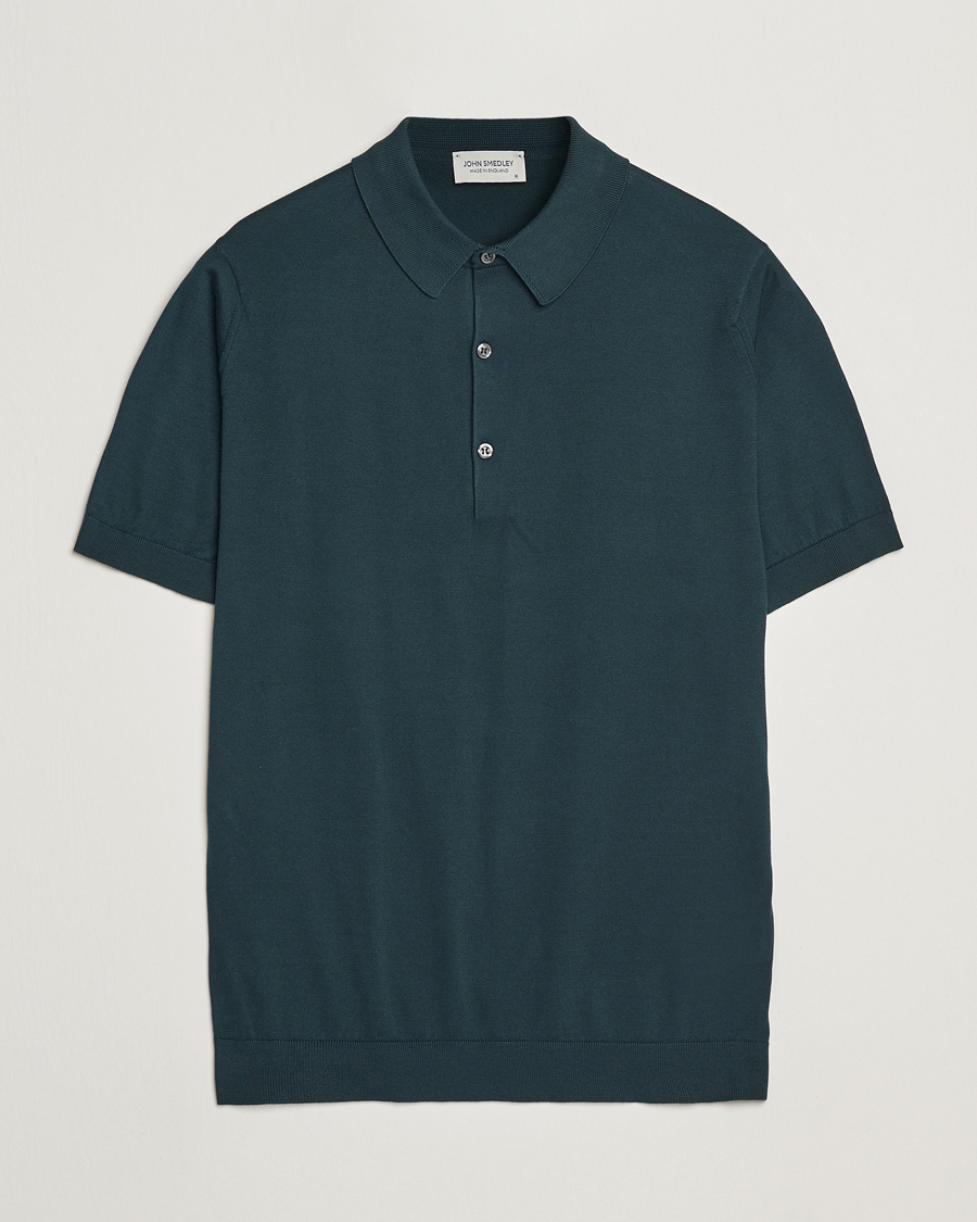 Herr | Pikéer | John Smedley | Adrian Slim Fit Sea Island Polo Rain Forest