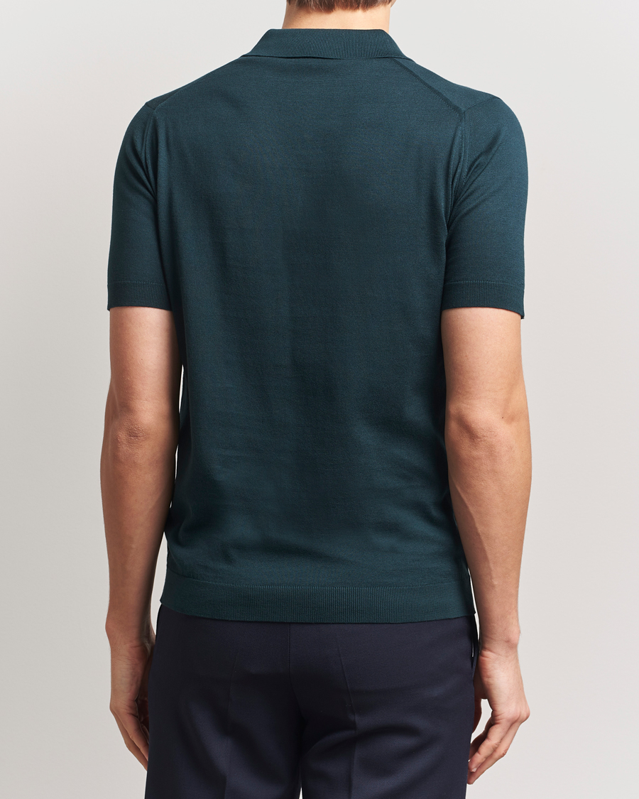 Herr | Pikéer | John Smedley | Adrian Slim Fit Sea Island Polo Rain Forest