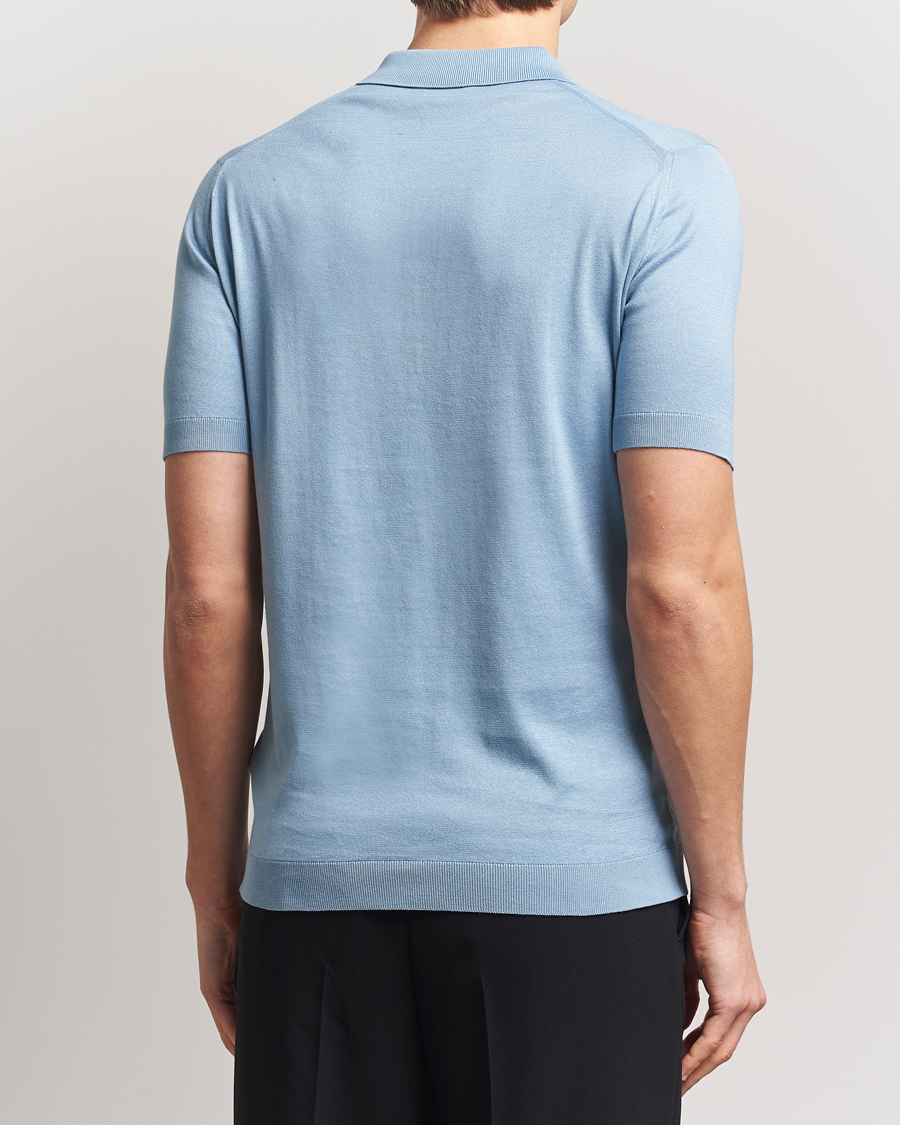 Herr | Pikéer | John Smedley | Adrian Slim Fit Sea Island Polo Sea Glass