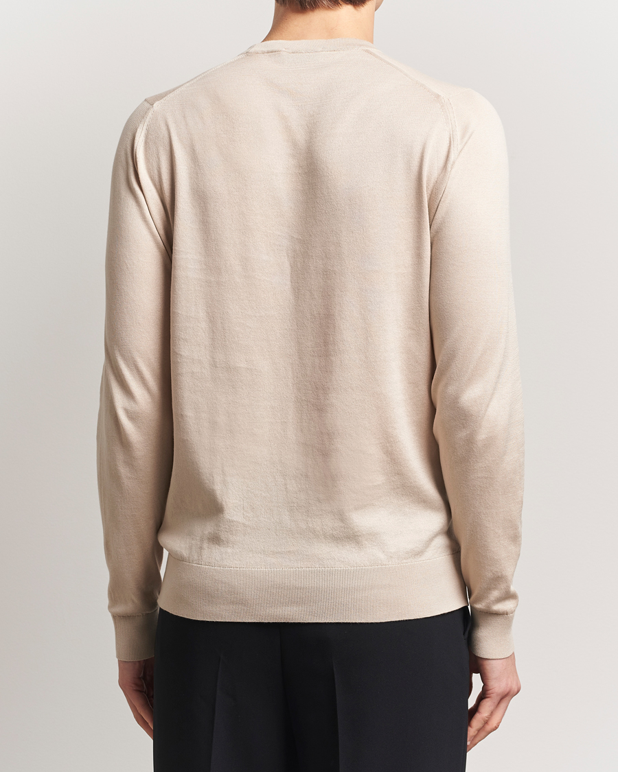 Herr | Tröjor | John Smedley | Rowland Sea Island Crew Neck Pullover Almond