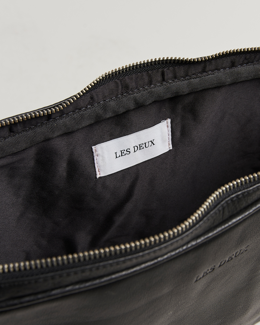 Herr | Väskor | LES DEUX | Leather Laptop Sleeve Black