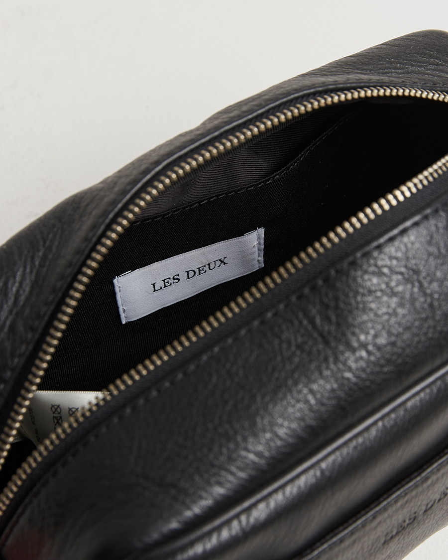 Herr | Väskor | LES DEUX | Leather Washbag Black