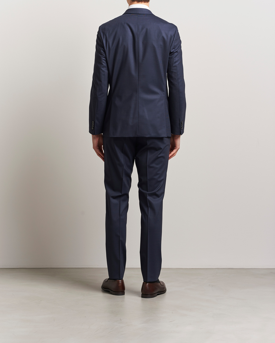 Herr | Kostymer | BOSS BLACK | Huge Wool Peak Lapel Suit Dark Blue
