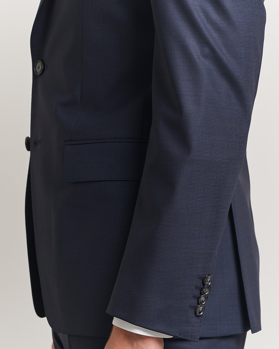 Herr | Kostymer | BOSS BLACK | Huge Wool Peak Lapel Suit Dark Blue