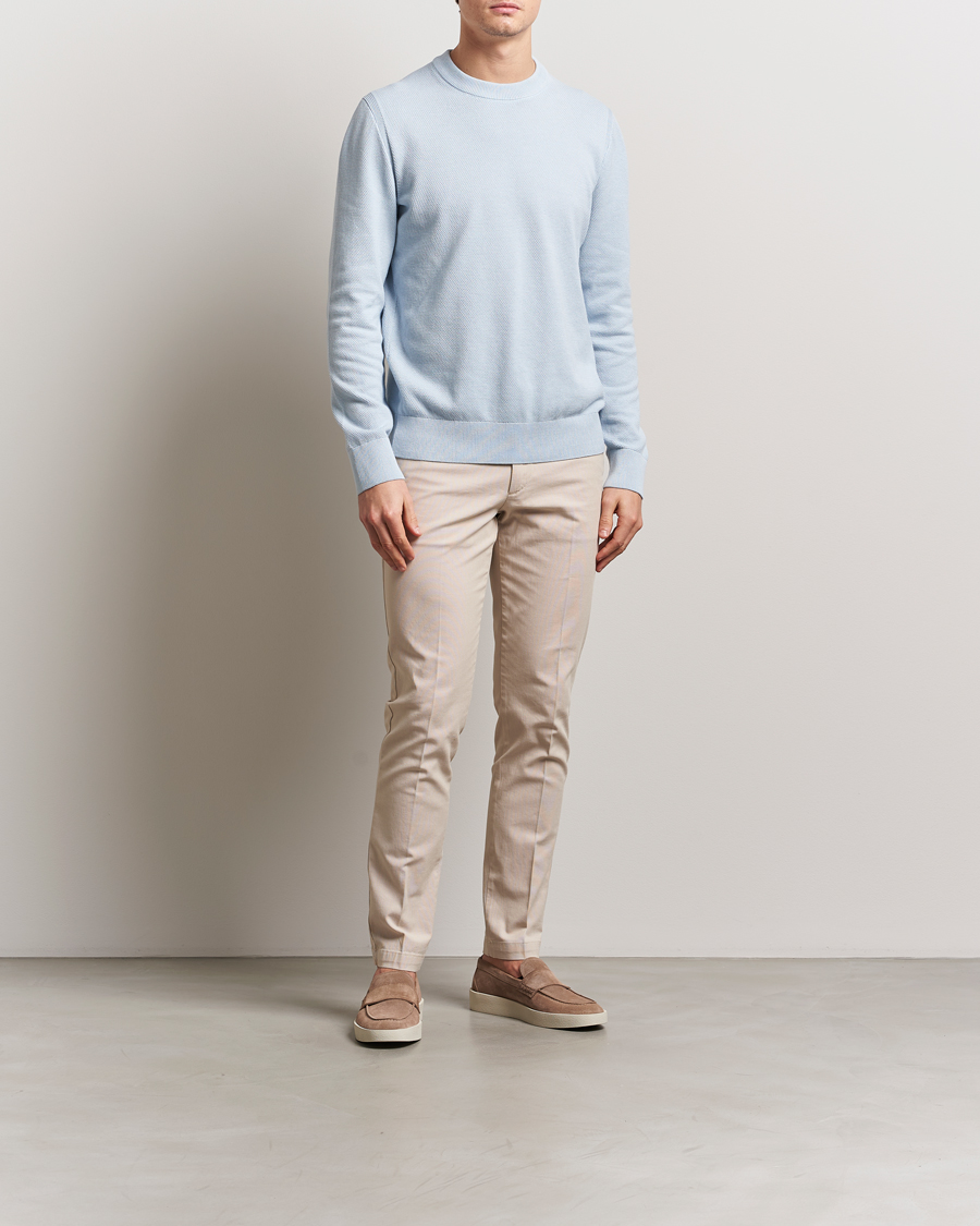 Herr | Byxor | BOSS BLACK | Kaito Structured Cotton Pants Light Beige