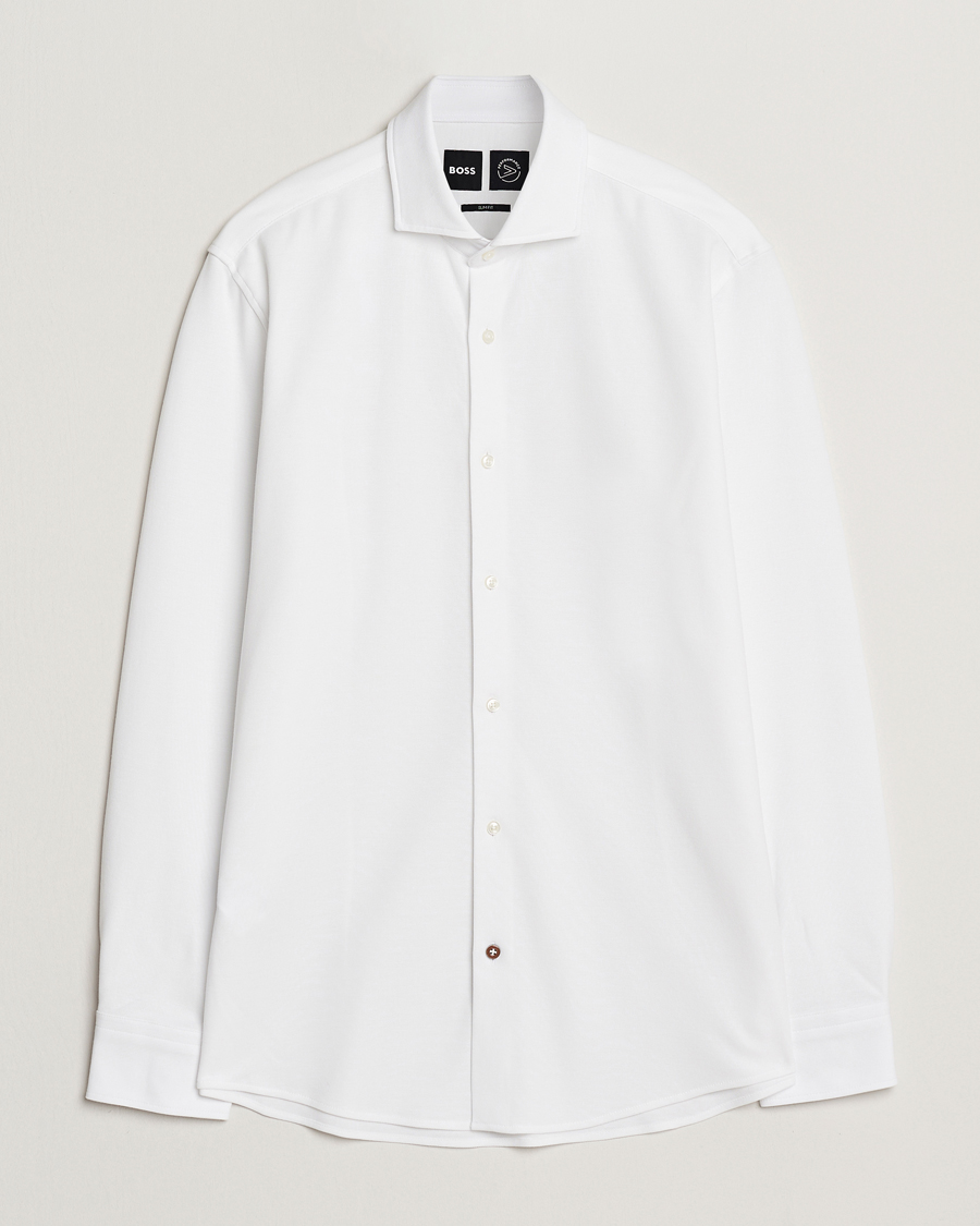 Herr | Skjortor | BOSS BLACK | Hank Structured Shirt White