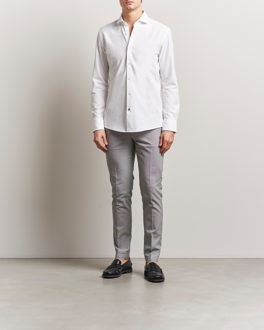 Herr | Skjortor | BOSS BLACK | Hank Structured Shirt White