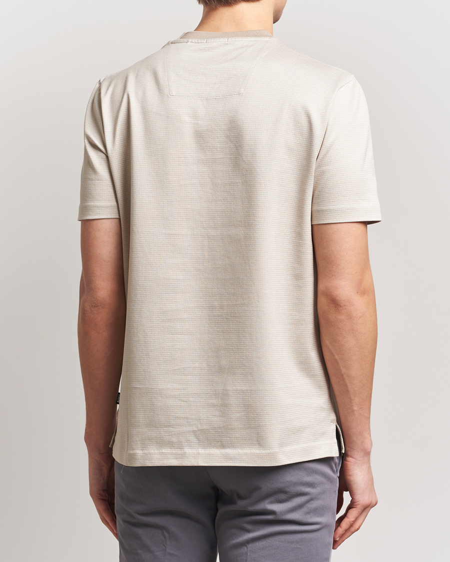 Herr | T-Shirts | BOSS BLACK | Thompson Structured T-Shirt Light Beige