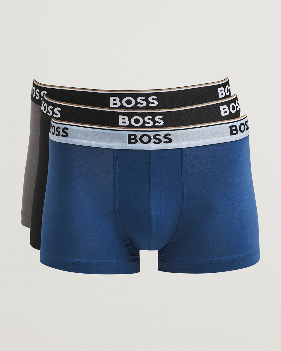 Herr | Underkläder | BOSS BLACK | 3-Pack Trunk Blue/Grey/Black