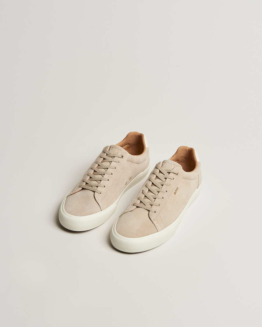 Herr | Sneakers | BOSS BLACK | Aiden Suede Sneaker Light Beige