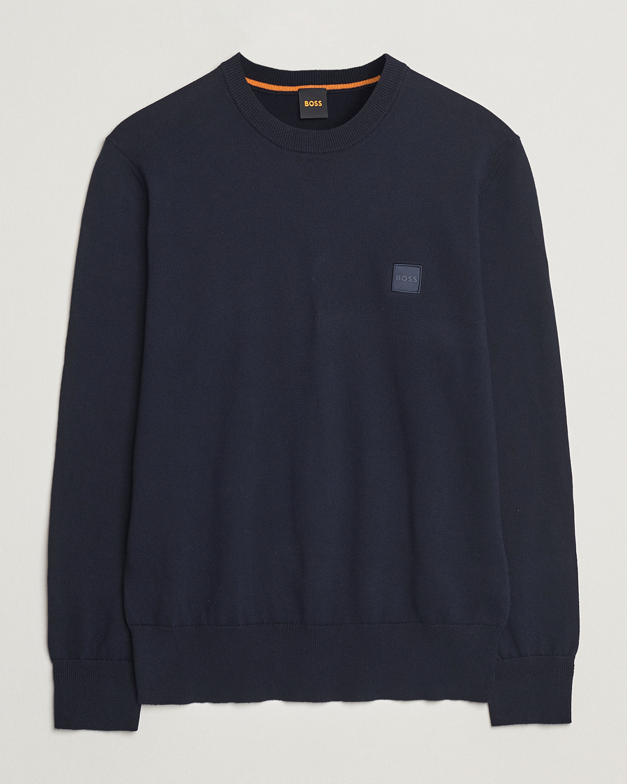 Herr | Tröjor | BOSS ORANGE | Kanovano Knitted Sweater Dark Blue