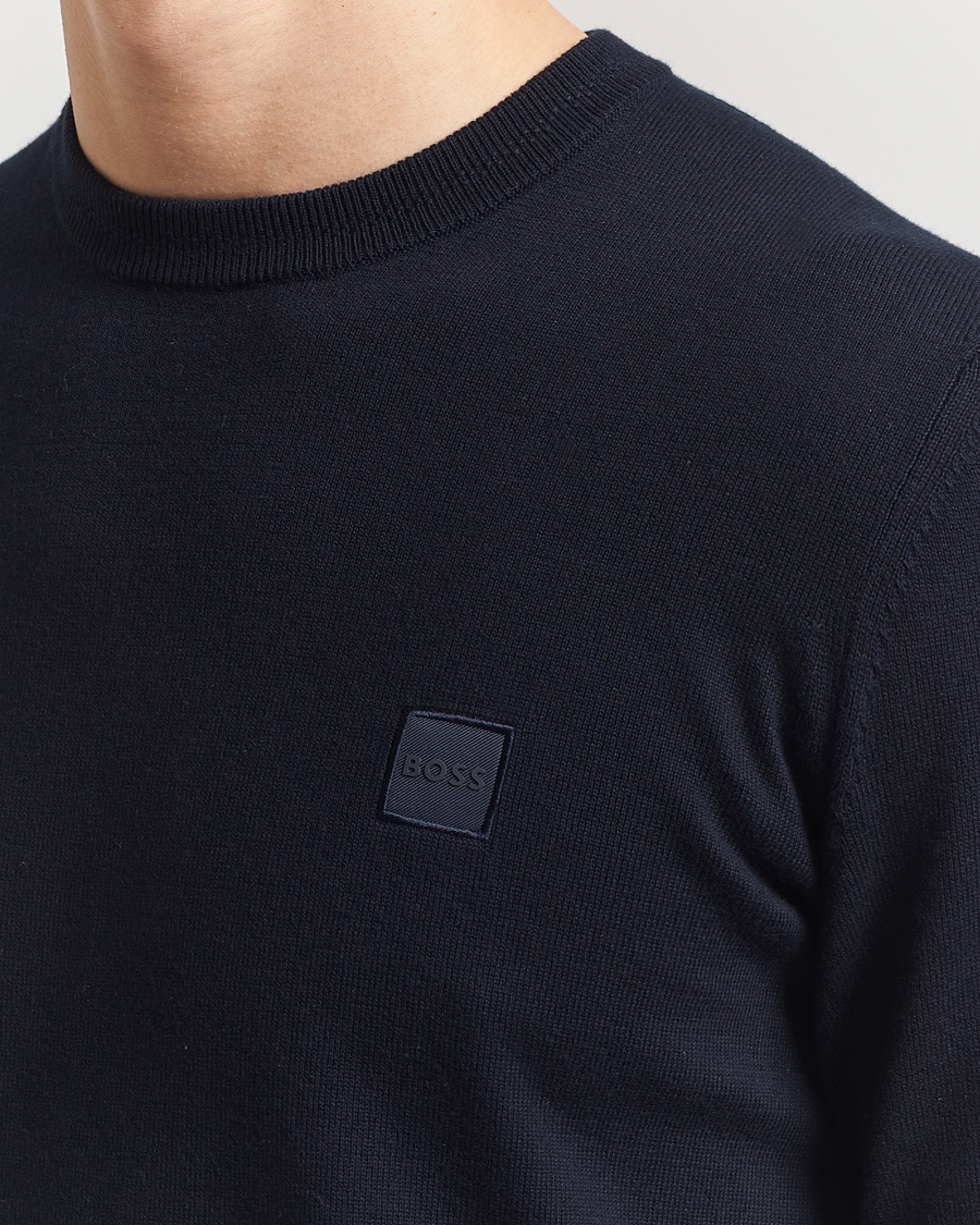 Herr | Tröjor | BOSS ORANGE | Kanovano Knitted Sweater Dark Blue