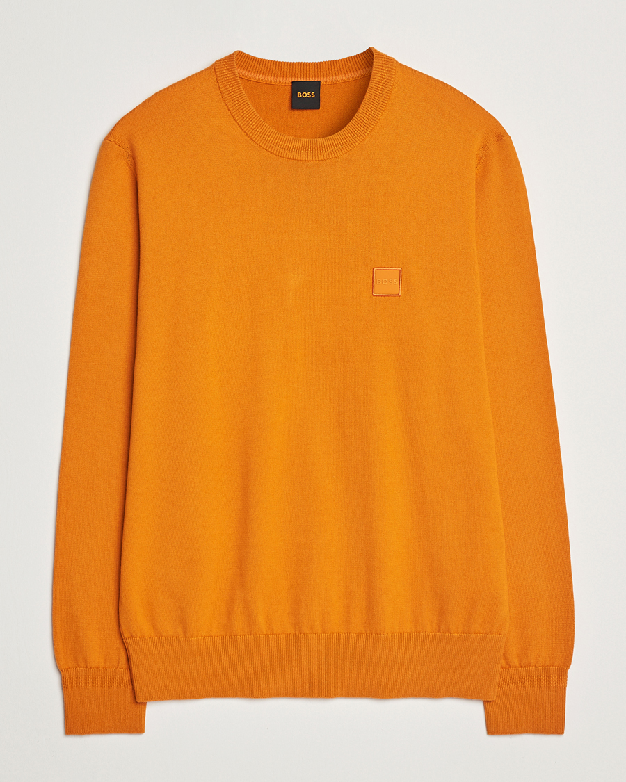 Herr | Tröjor | BOSS ORANGE | Kanovano Knitted Sweater Open Orange